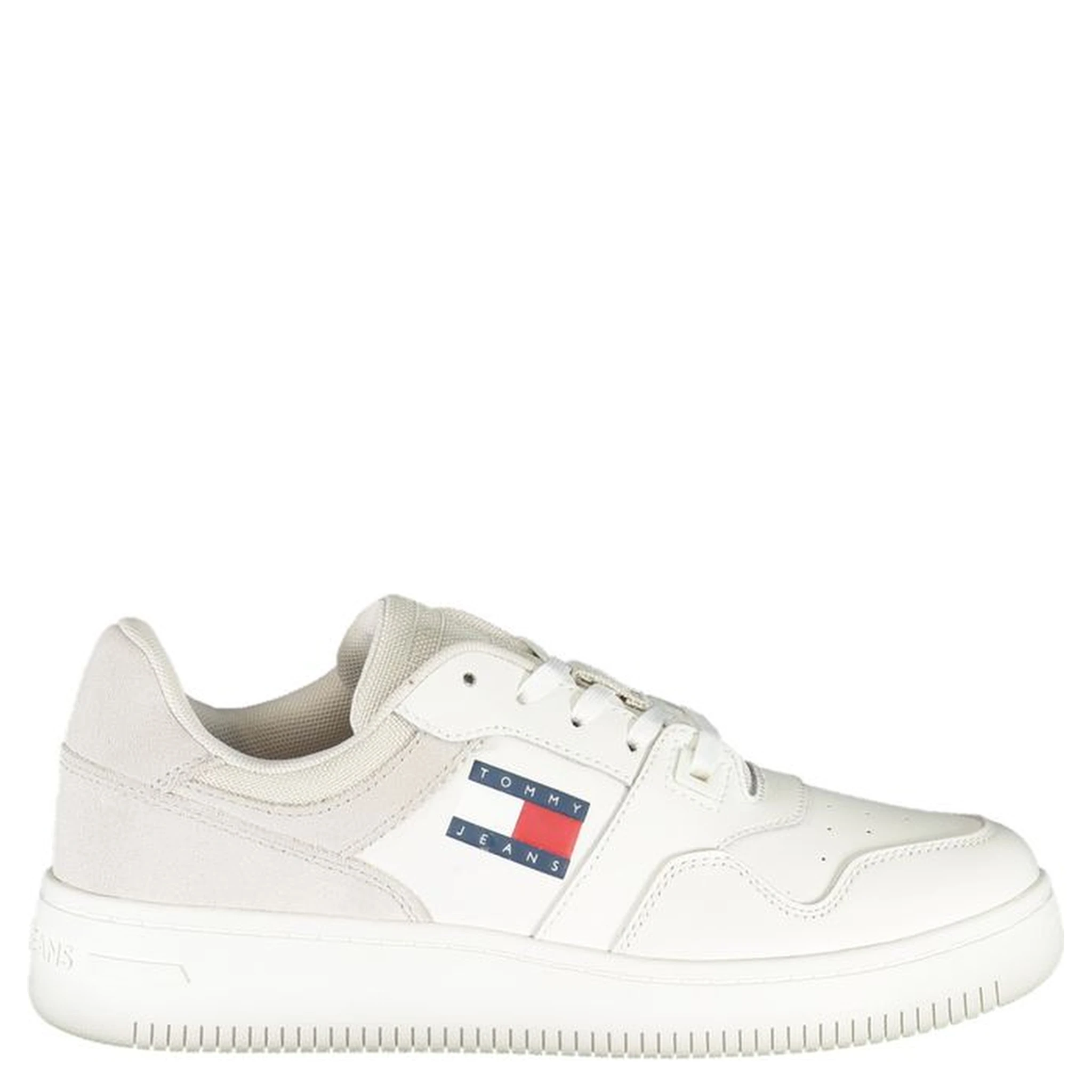 White Polyester Sneaker