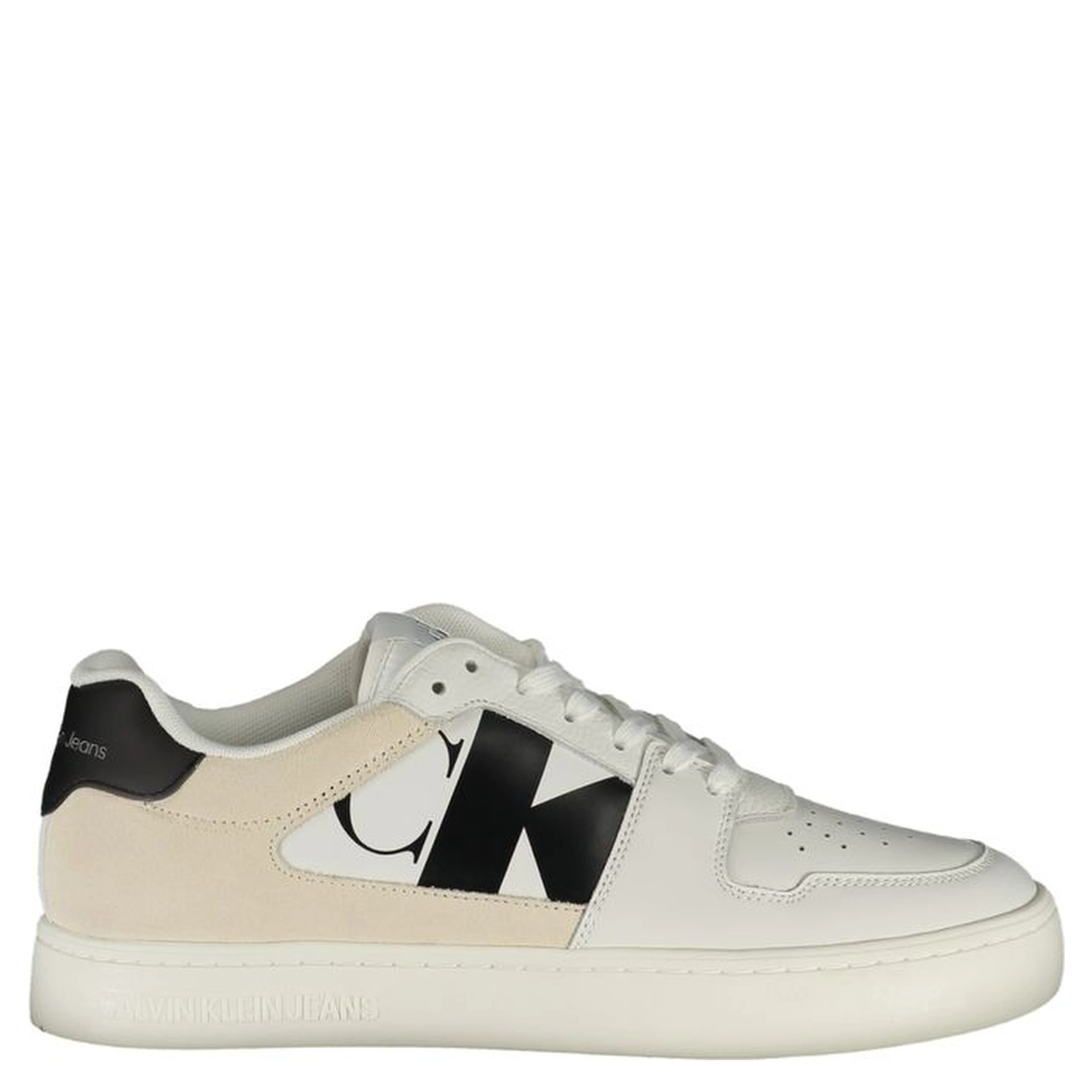 White Polyester Sneaker