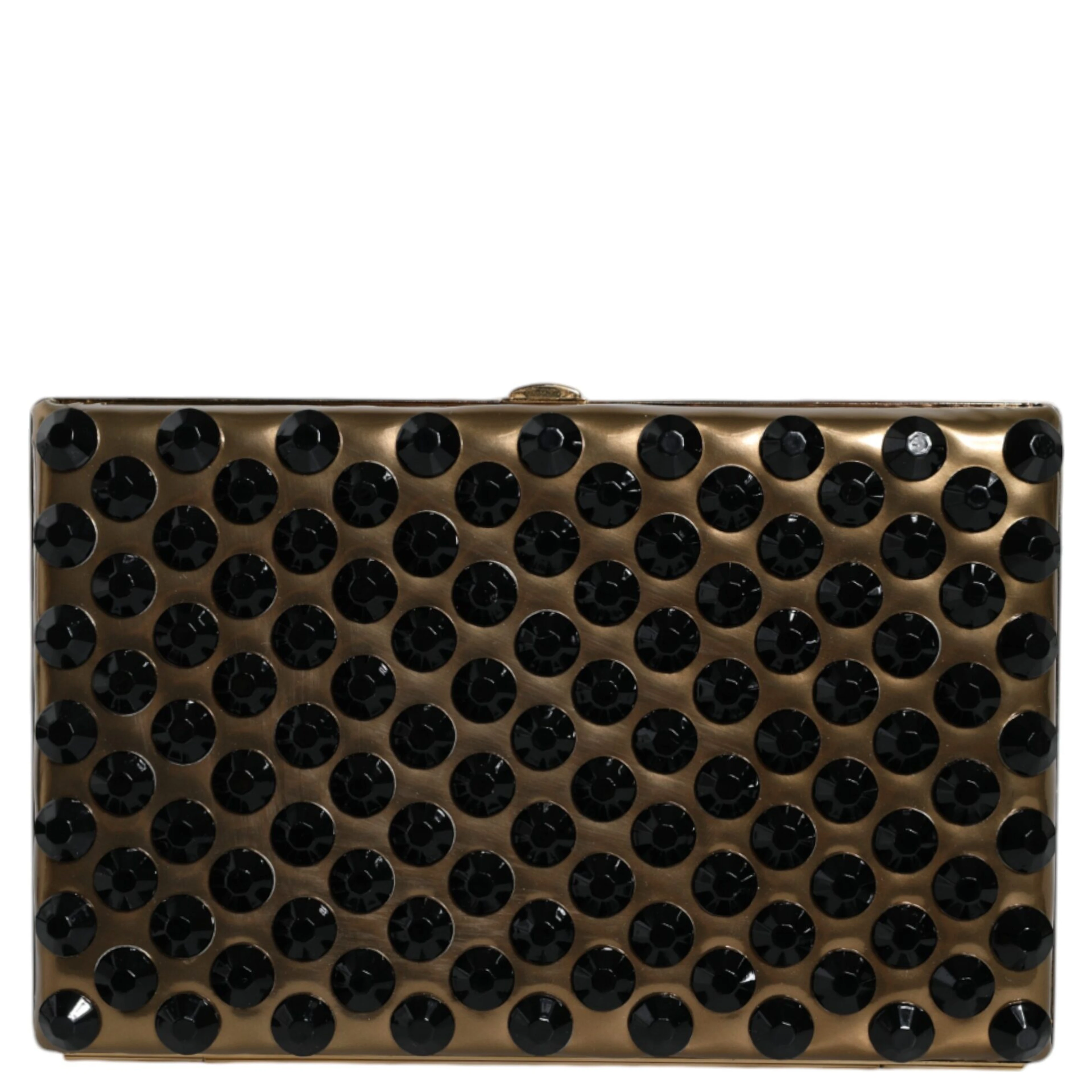 Gold Crystal Bifold Clutch Evening Party Women Purse Bag