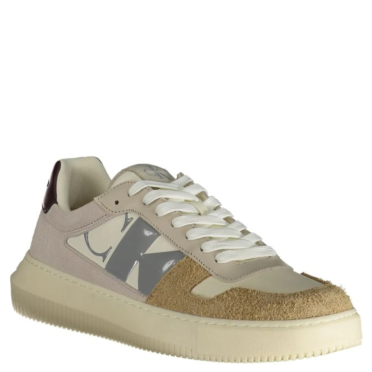 Beige Polyester Sneaker