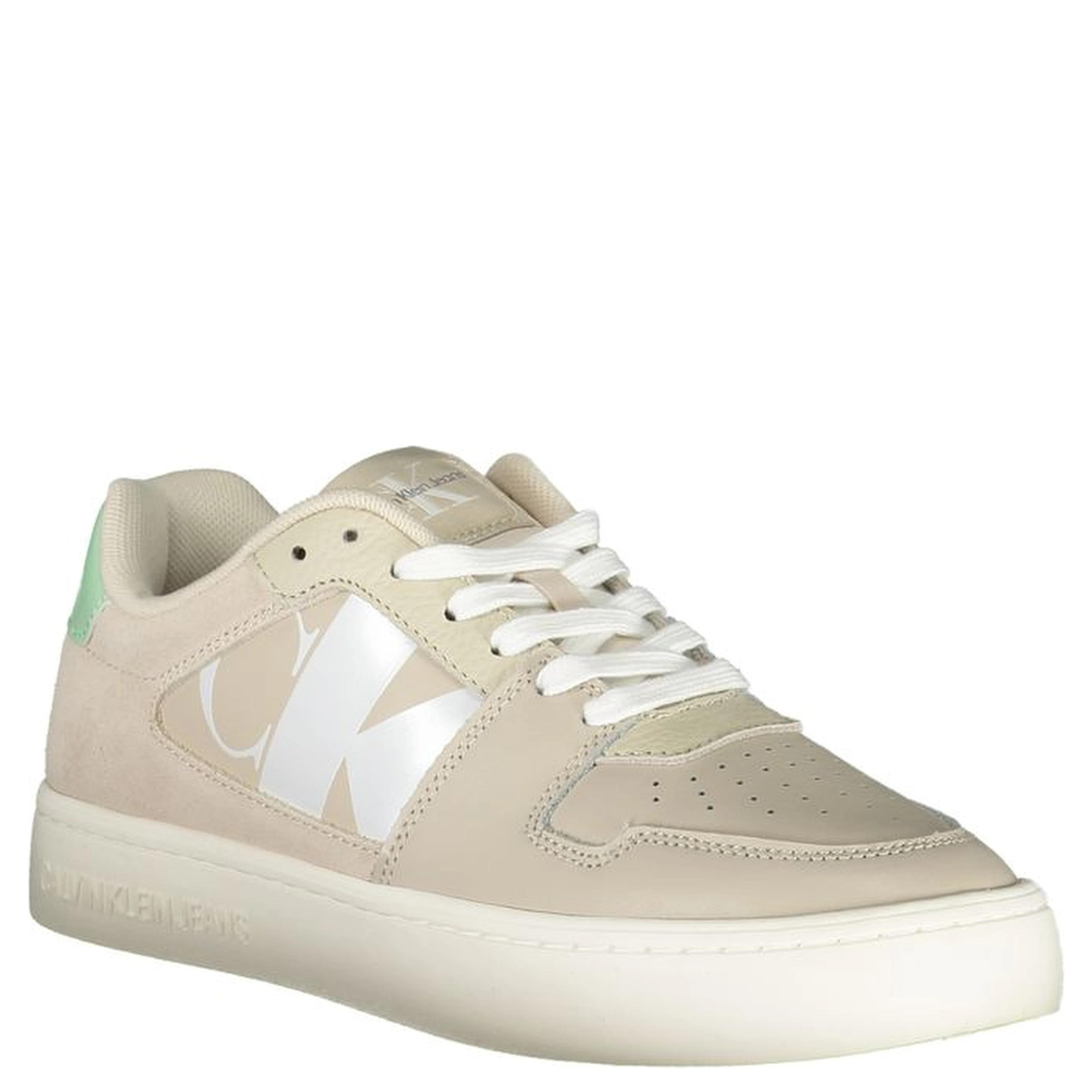Beige Polyester Sneaker