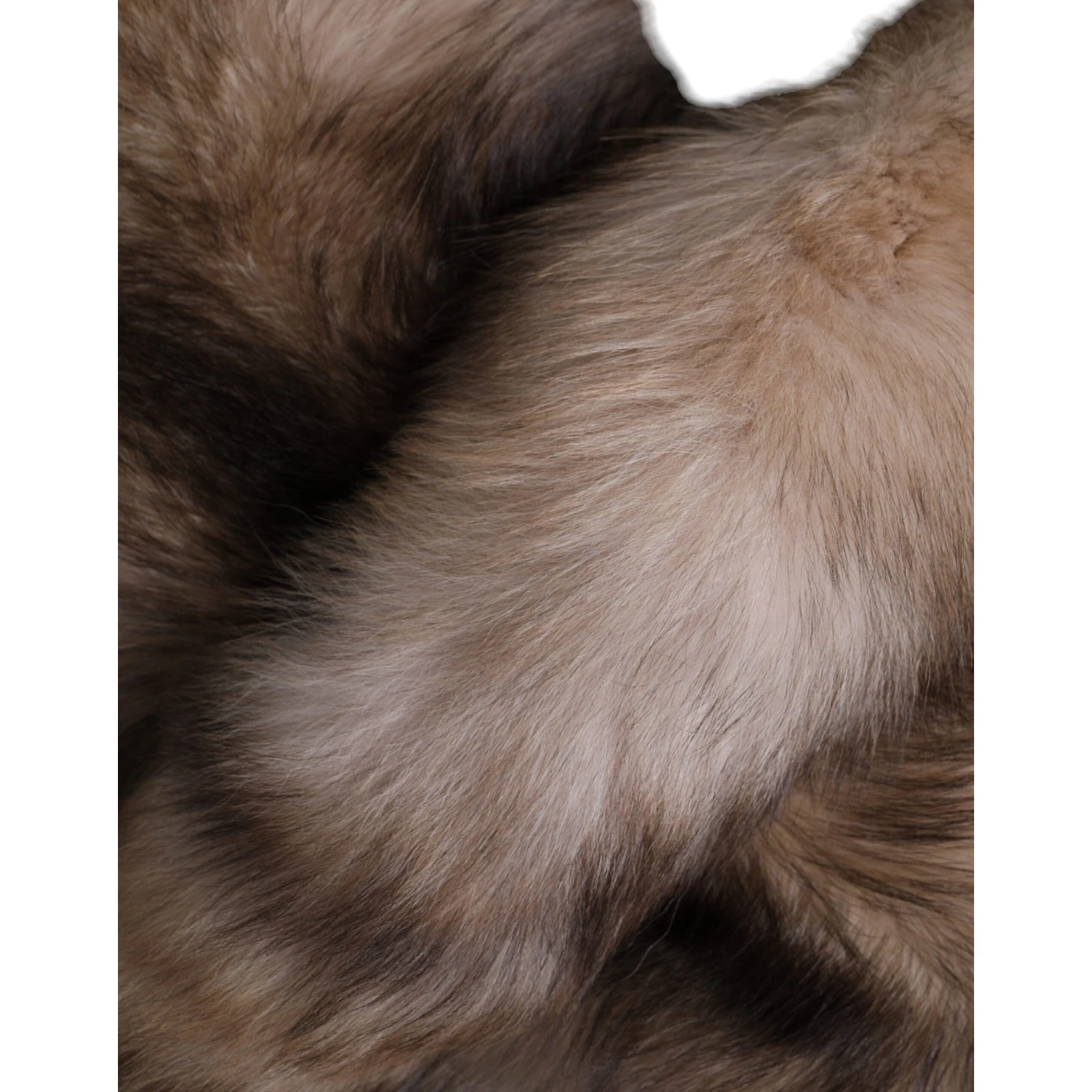 Brown Frost Fox Fur Neck Warmer Winter Scarf