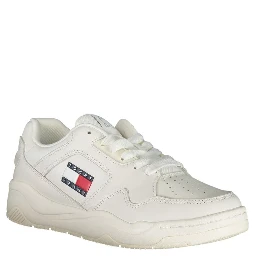 White Polyester Sneaker