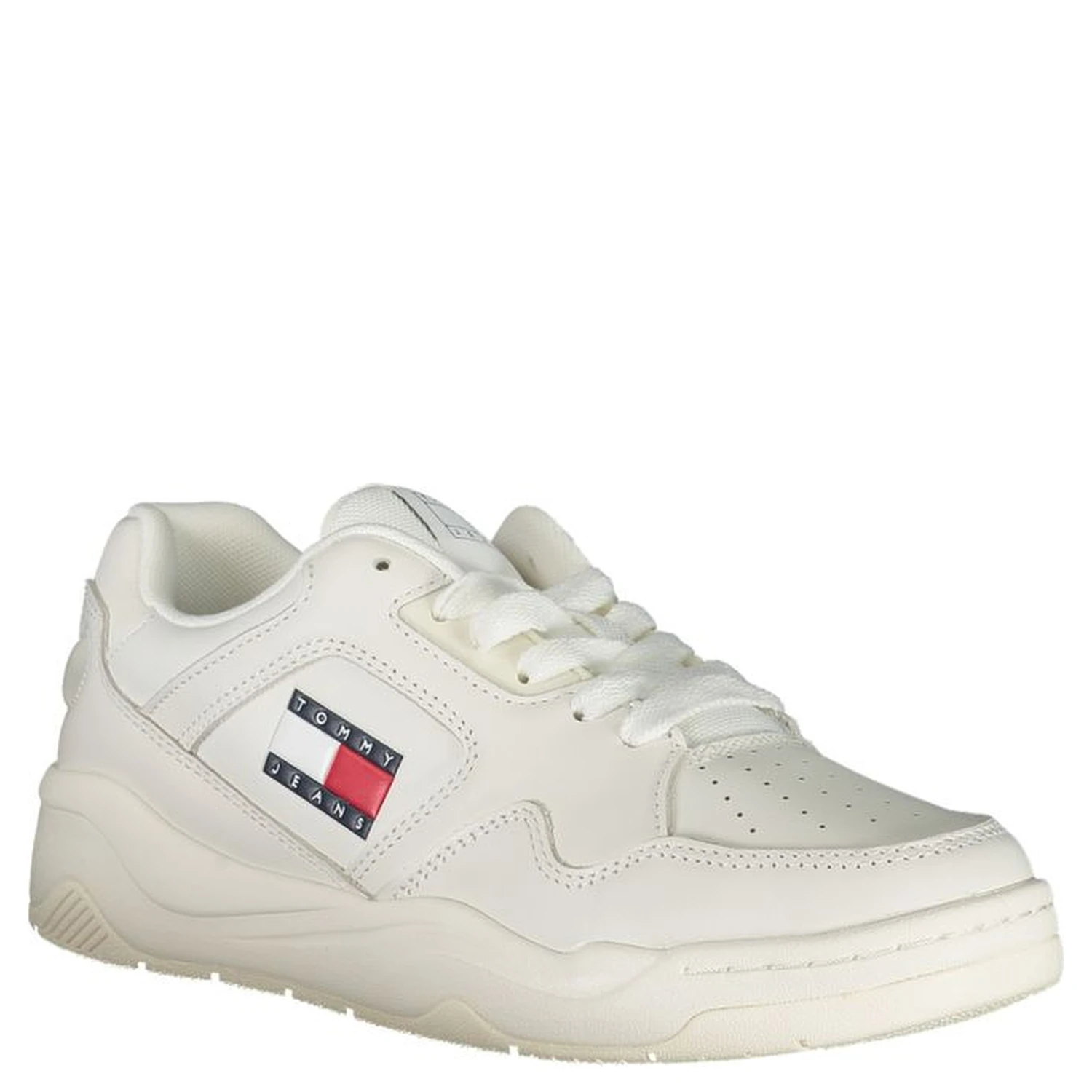 White Polyester Sneaker