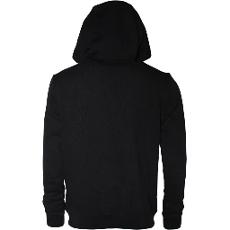 Black Medusa Print Cotton HoodiePullover Sweatshirt Sweater