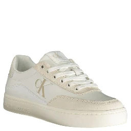White Polyester Sneaker
