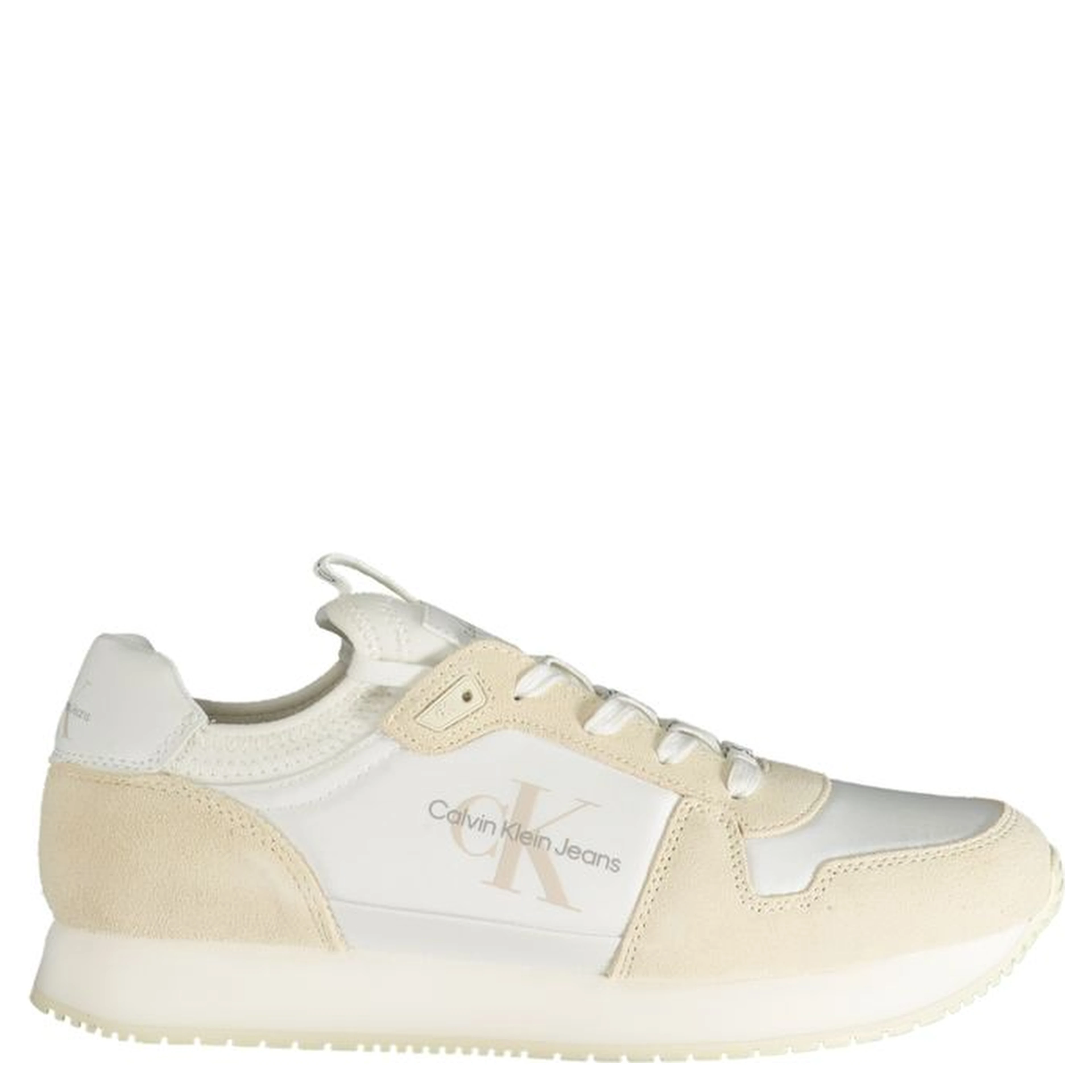 White Polyester Sneaker