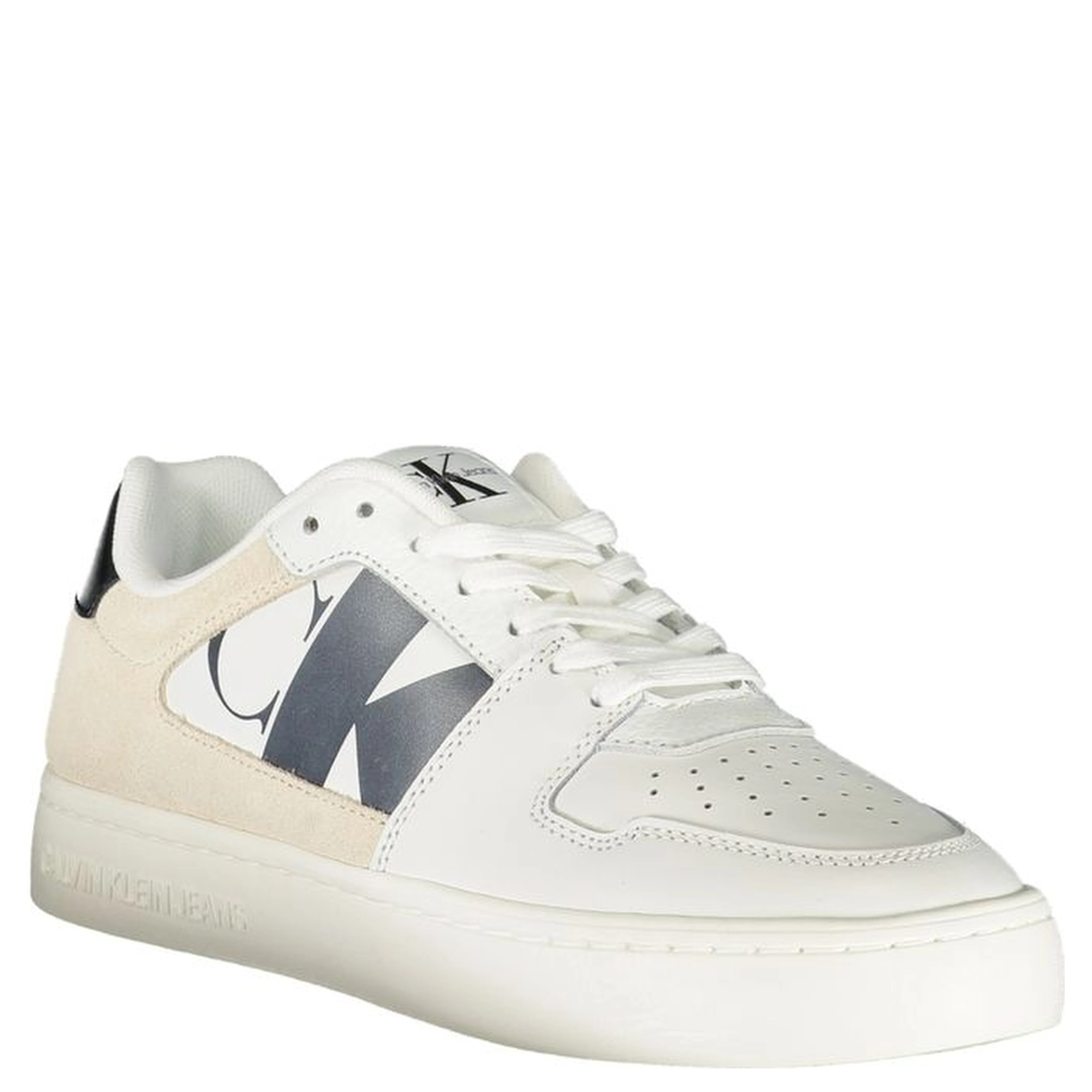 White Polyester Sneaker