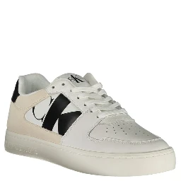 White Polyester Sneaker