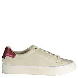 Beige Polyester Sneaker