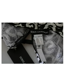 Black DG Mania Print Sleeveless Swimwear