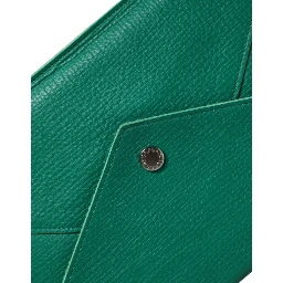 Green Leather Handbag Clutch Mini Purse Pouch Tablet Case