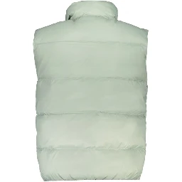 Green Polyamide Sleveless Jacket