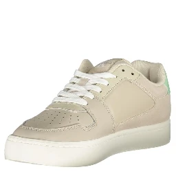 Beige Polyester Sneaker