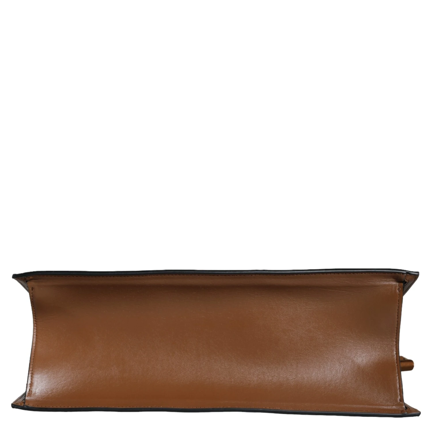 Brown Top Handle Jacquard Leather Logo Crossbody Tote Bag