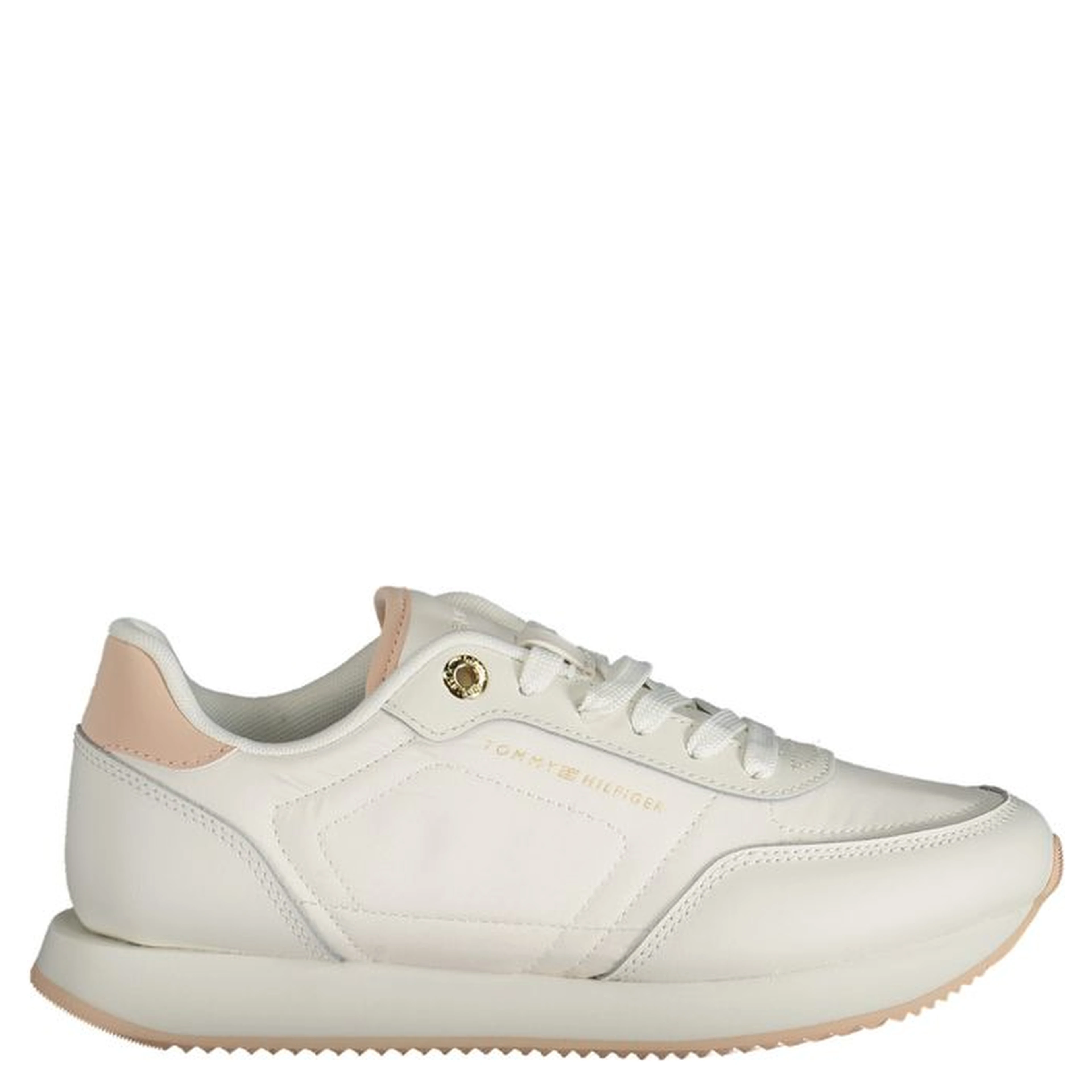 White Polyester Sneaker