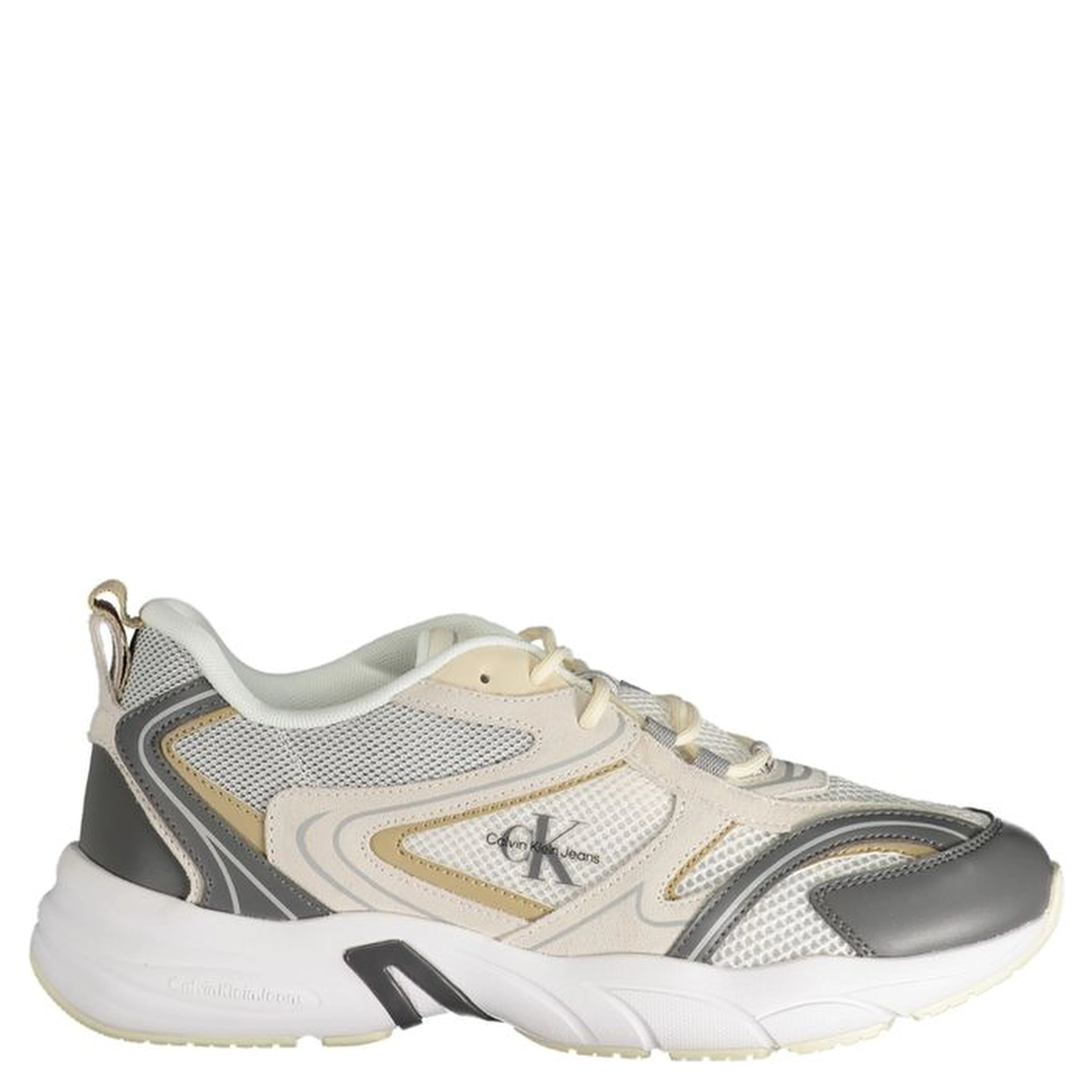 Beige Polyester Sneaker