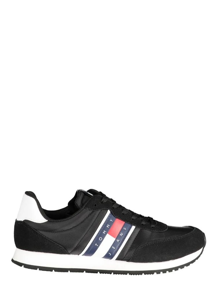 Black Polyester Sneaker