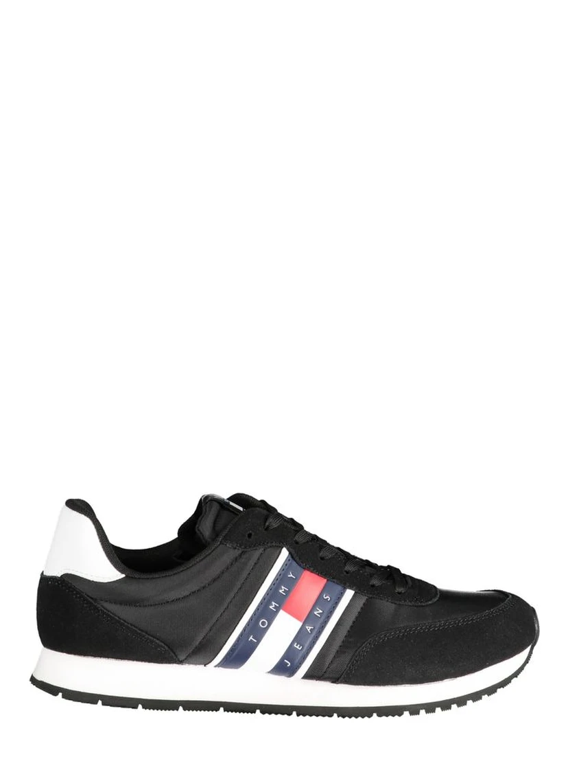 Black Polyester Sneaker