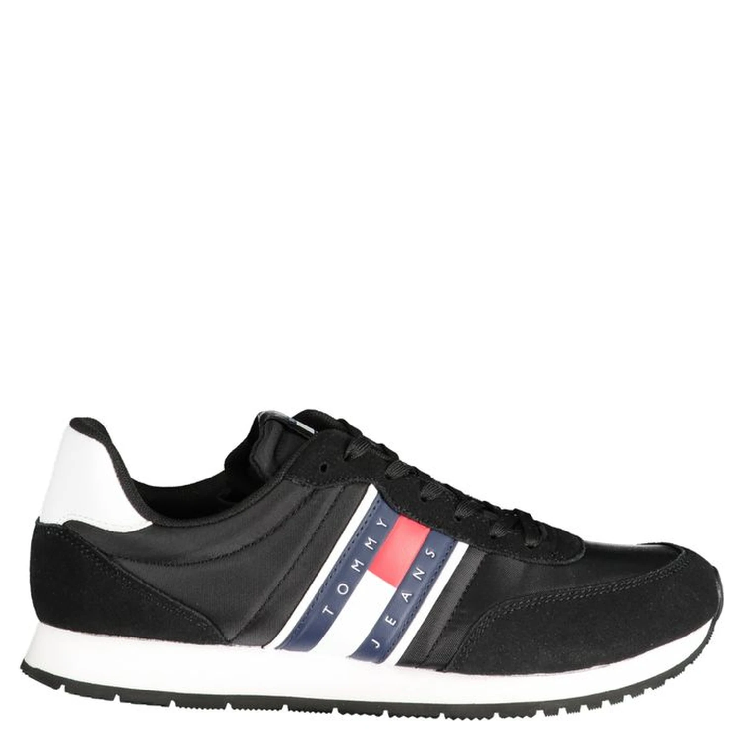 Black Polyester Sneaker