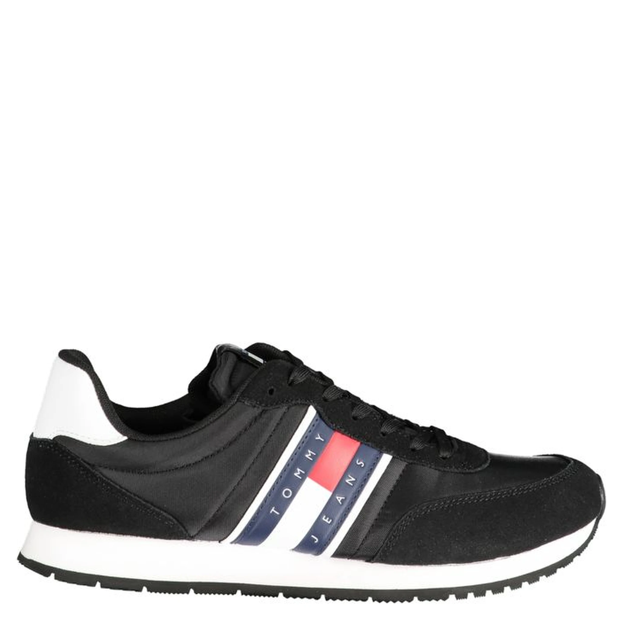 Black Polyester Sneaker