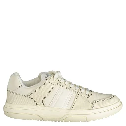 White Polyester Sneaker