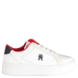 White Polyester Sneaker