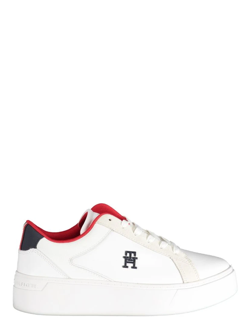 White Polyester Sneaker