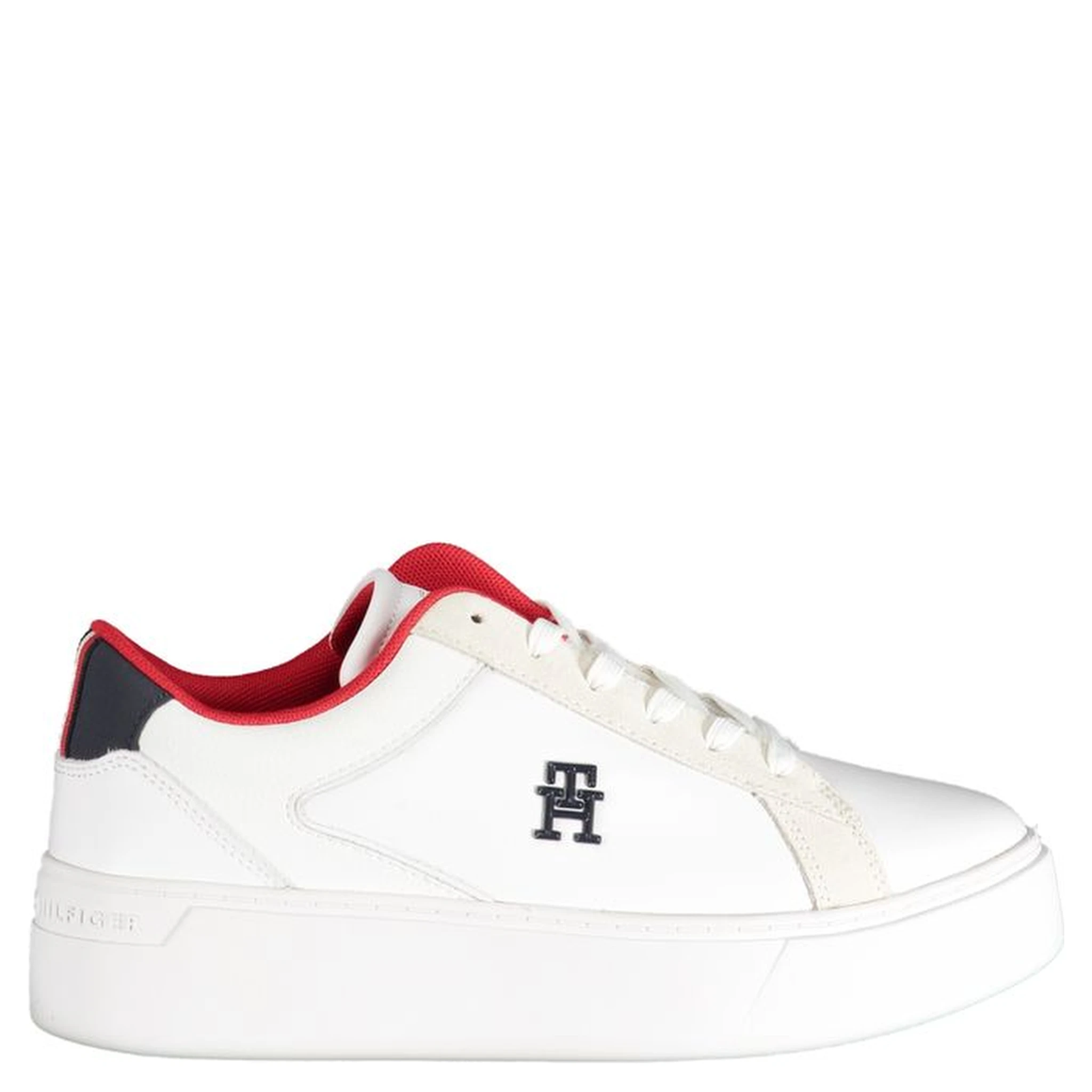 White Polyester Sneaker