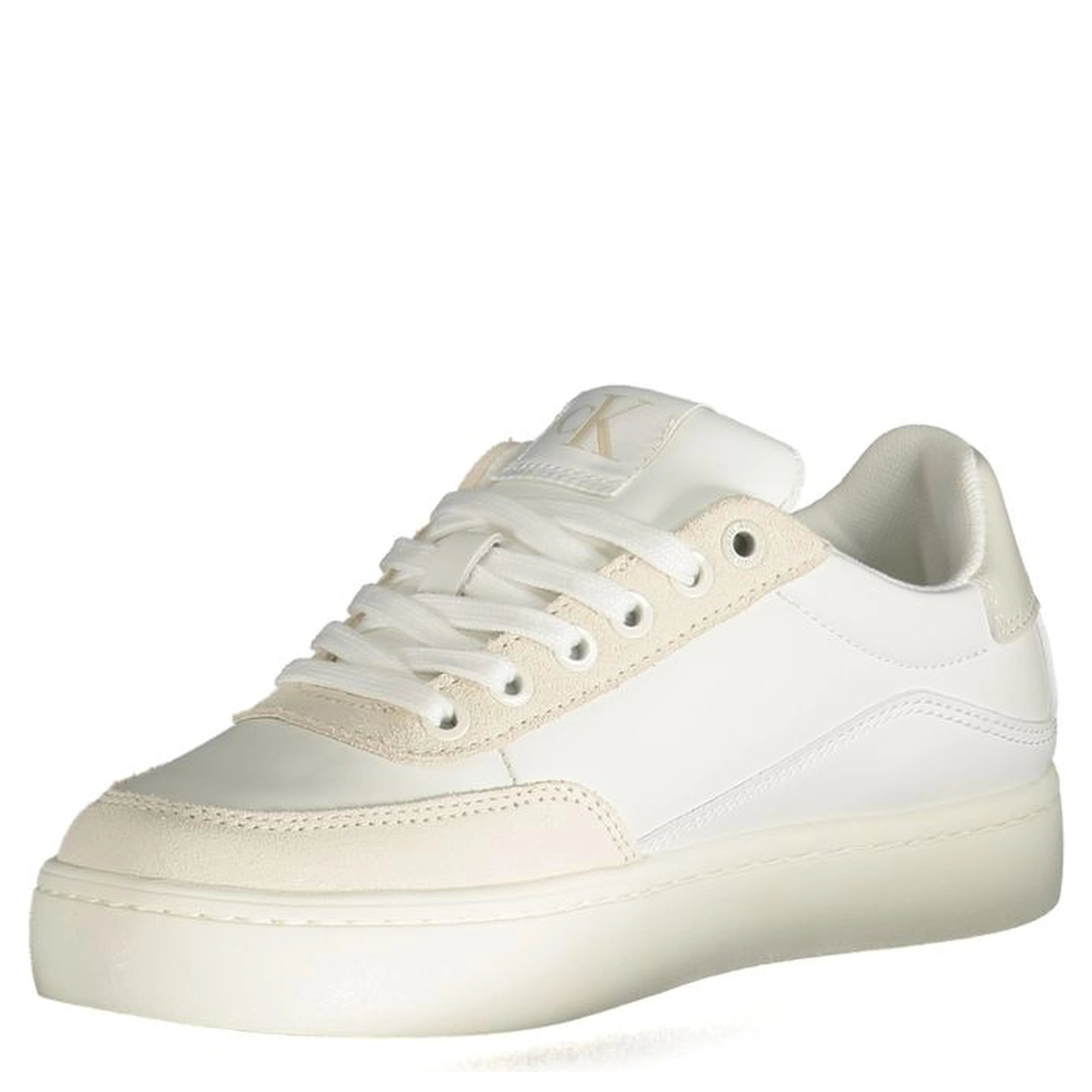White Polyester Sneaker