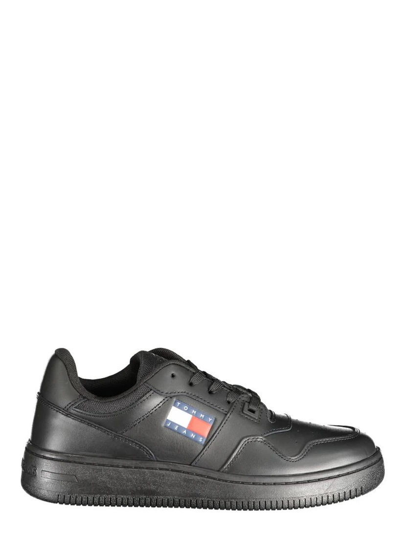 Black Polyester Sneaker