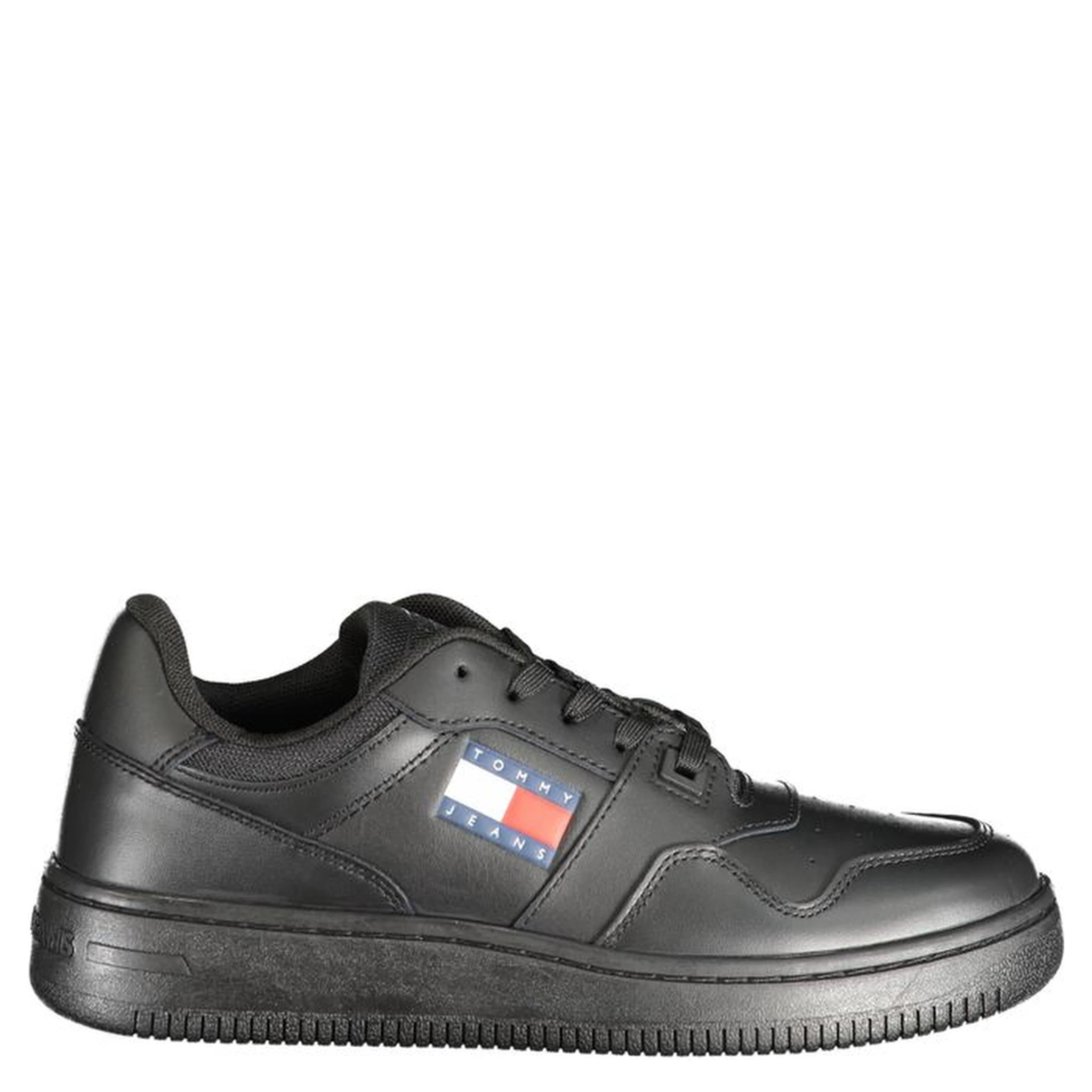 Black Polyester Sneaker