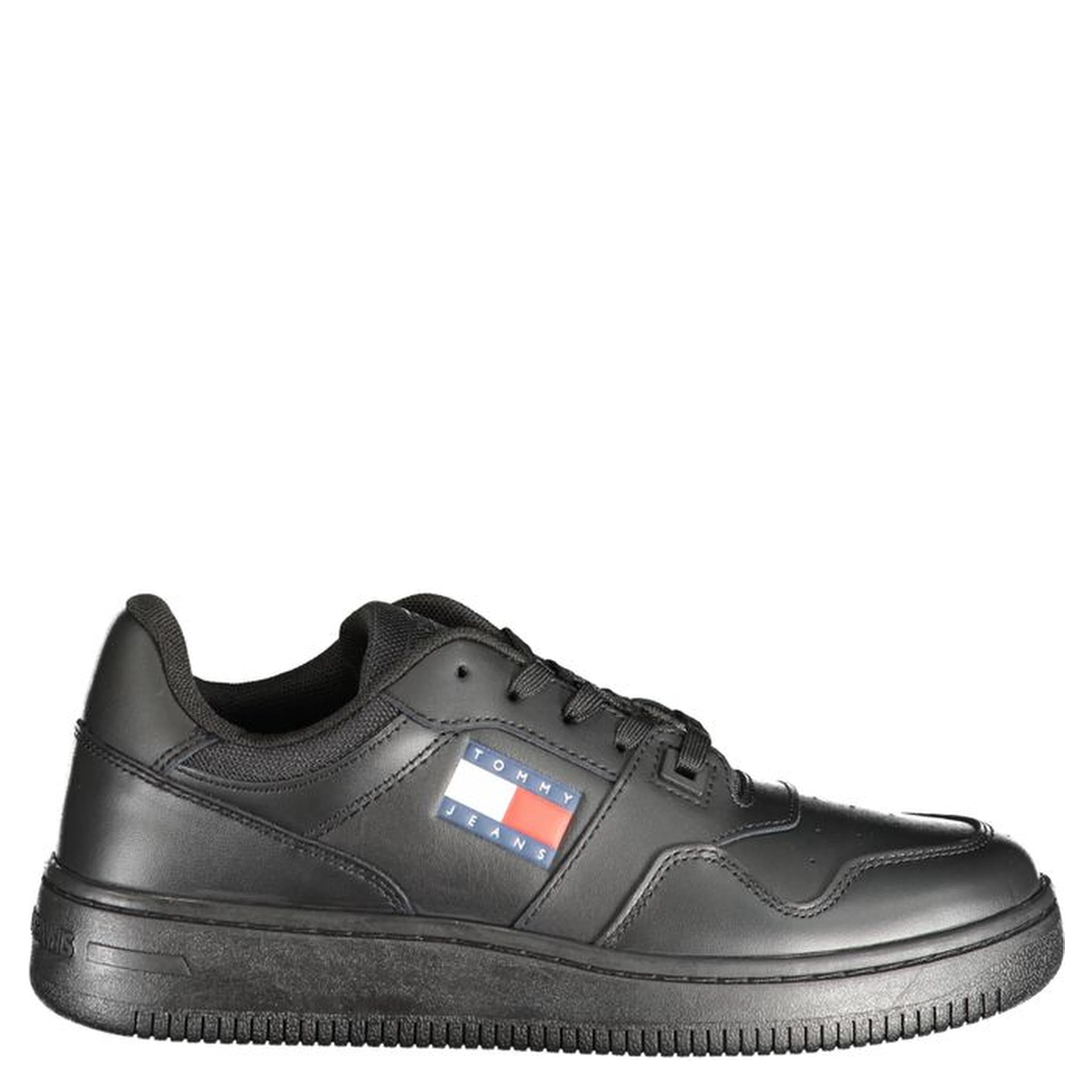 Black Polyester Sneaker