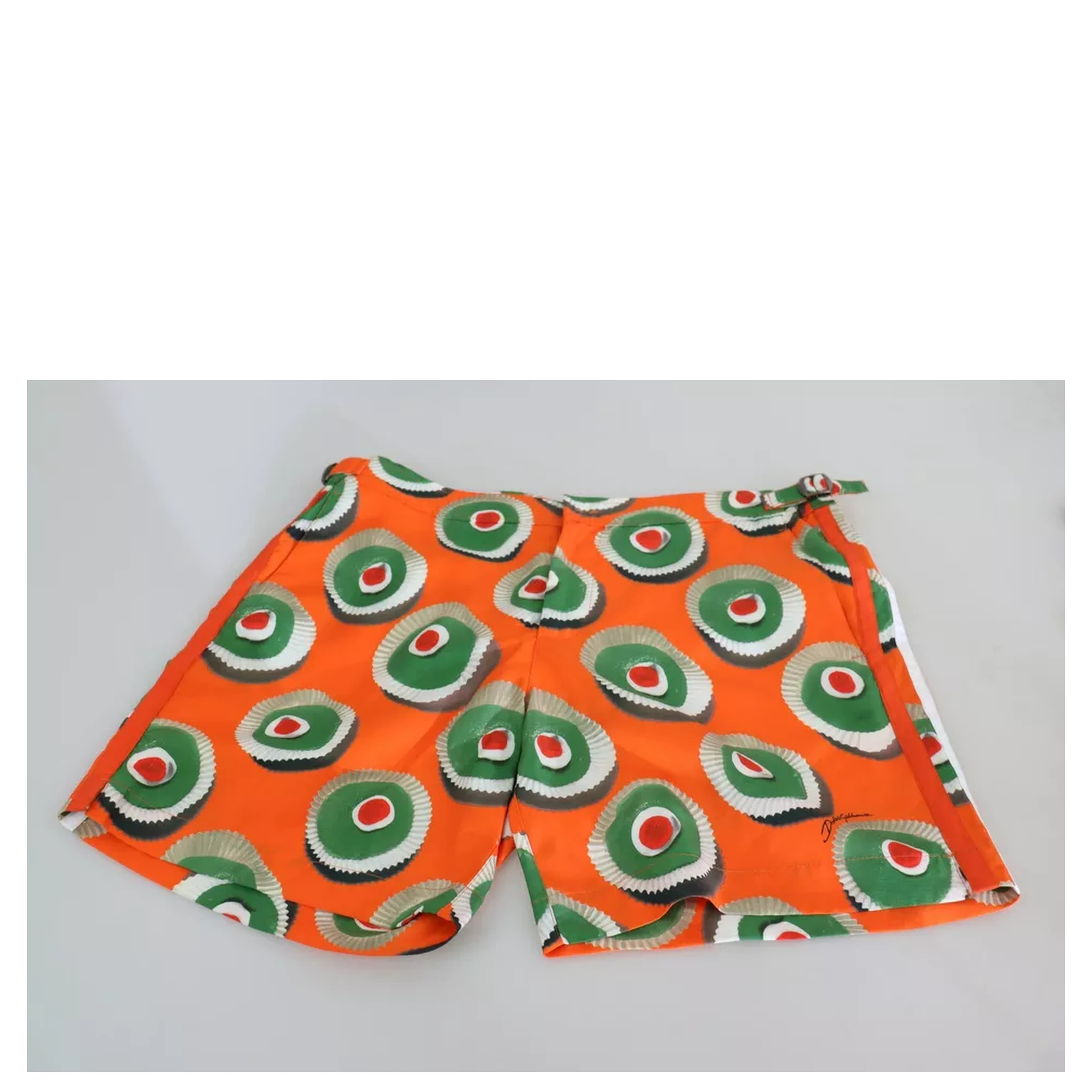 Orange Cupcake Beachwear Shorts Swimwear