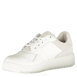 White Polyester Sneaker