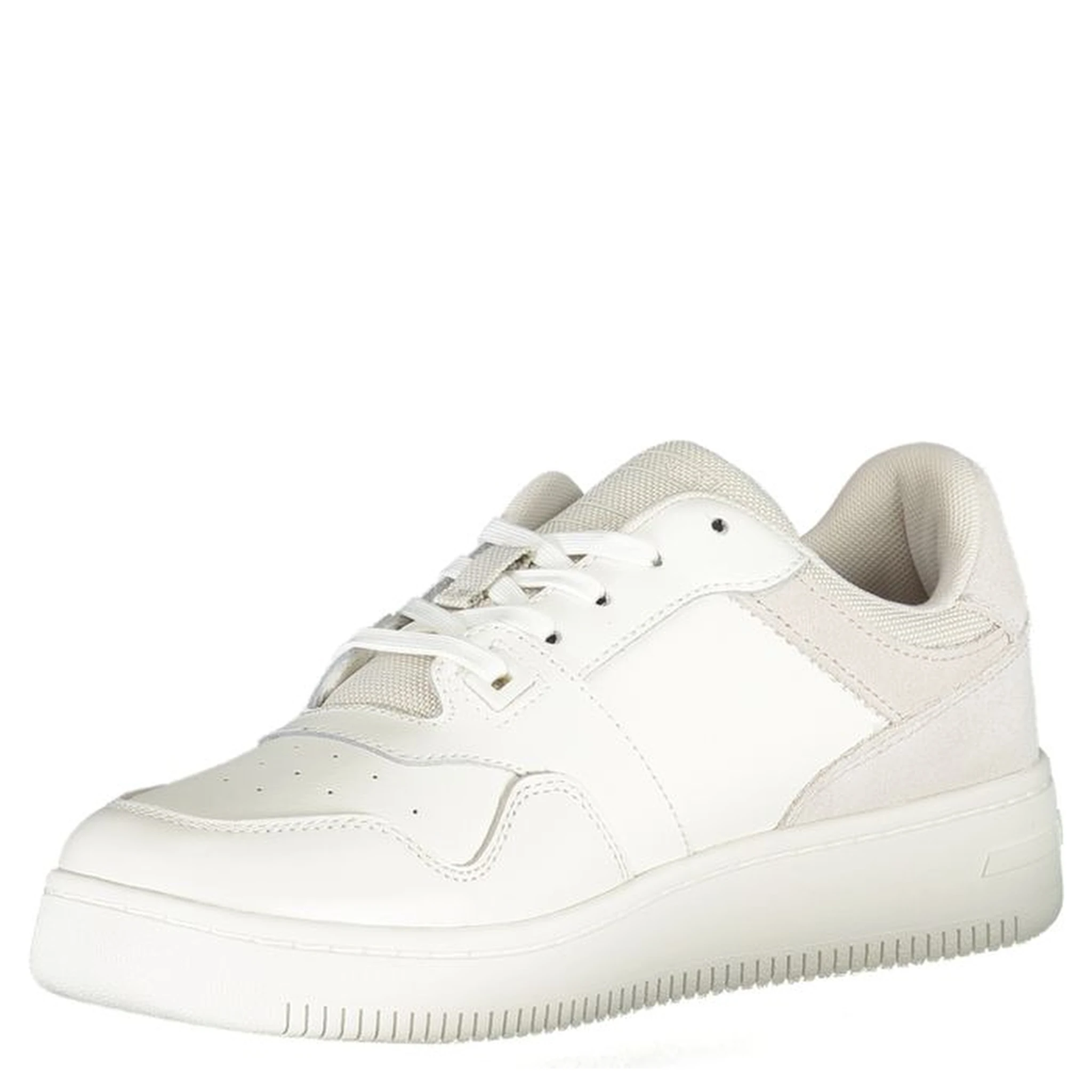 White Polyester Sneaker