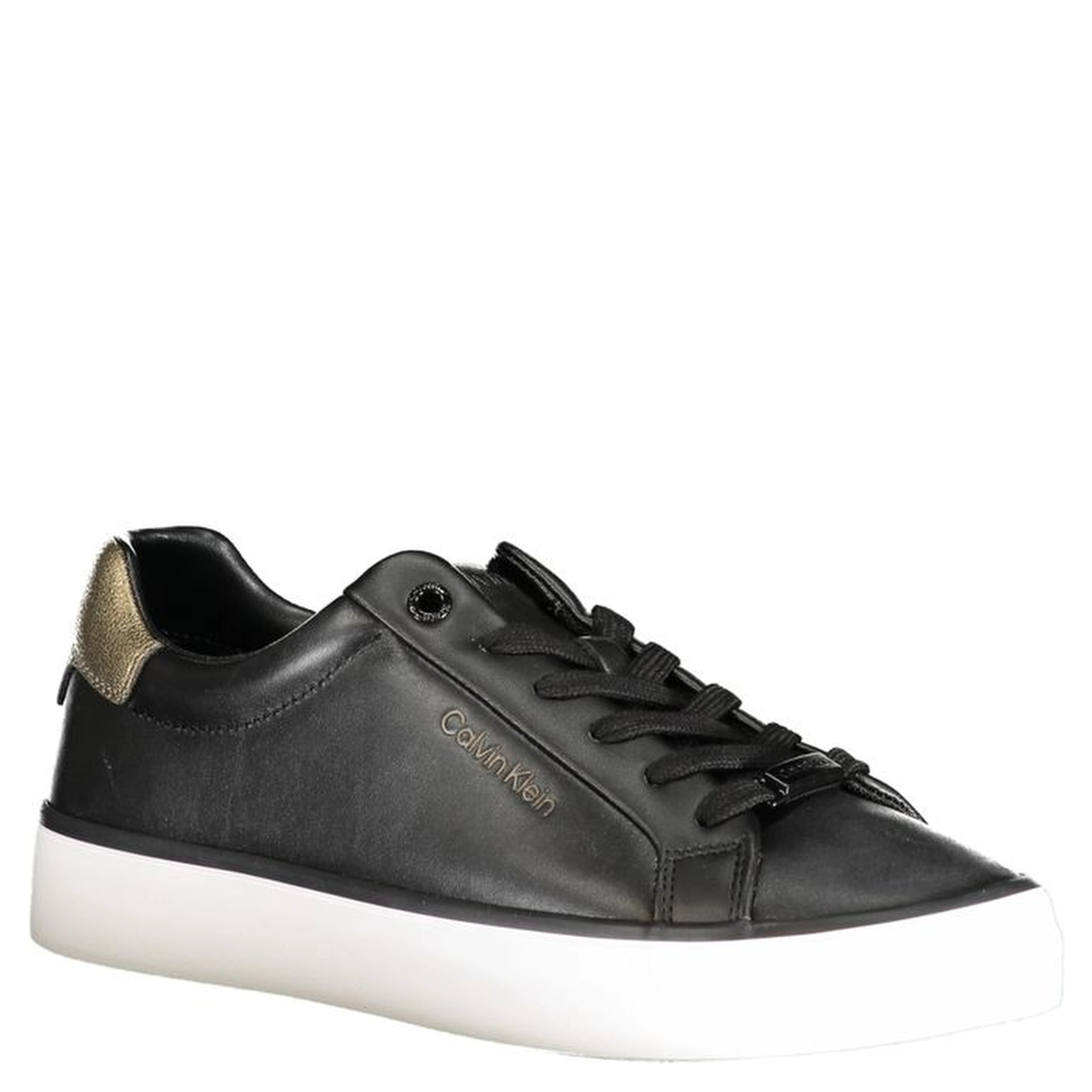 Black Polyester Sneaker