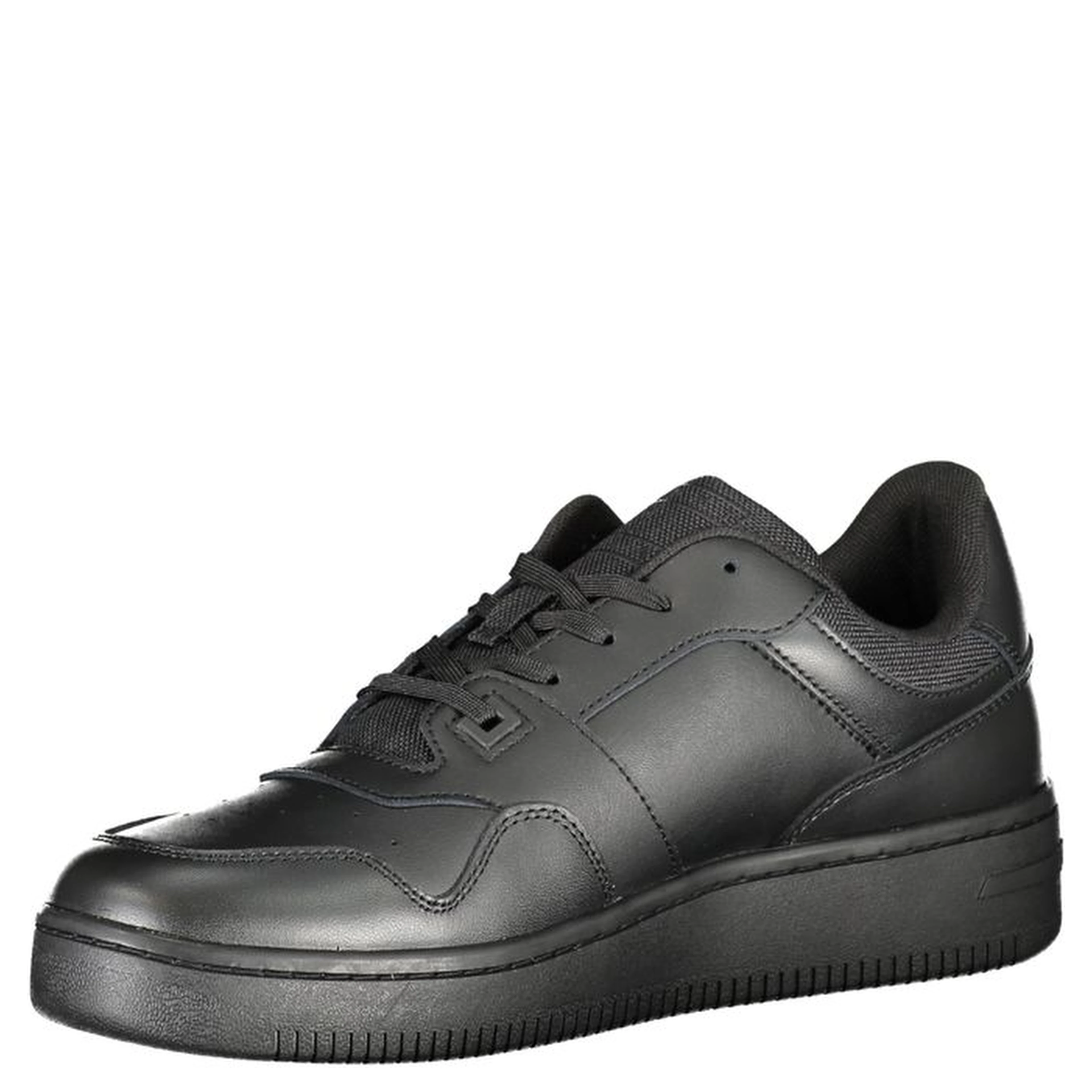 Black Polyester Sneaker
