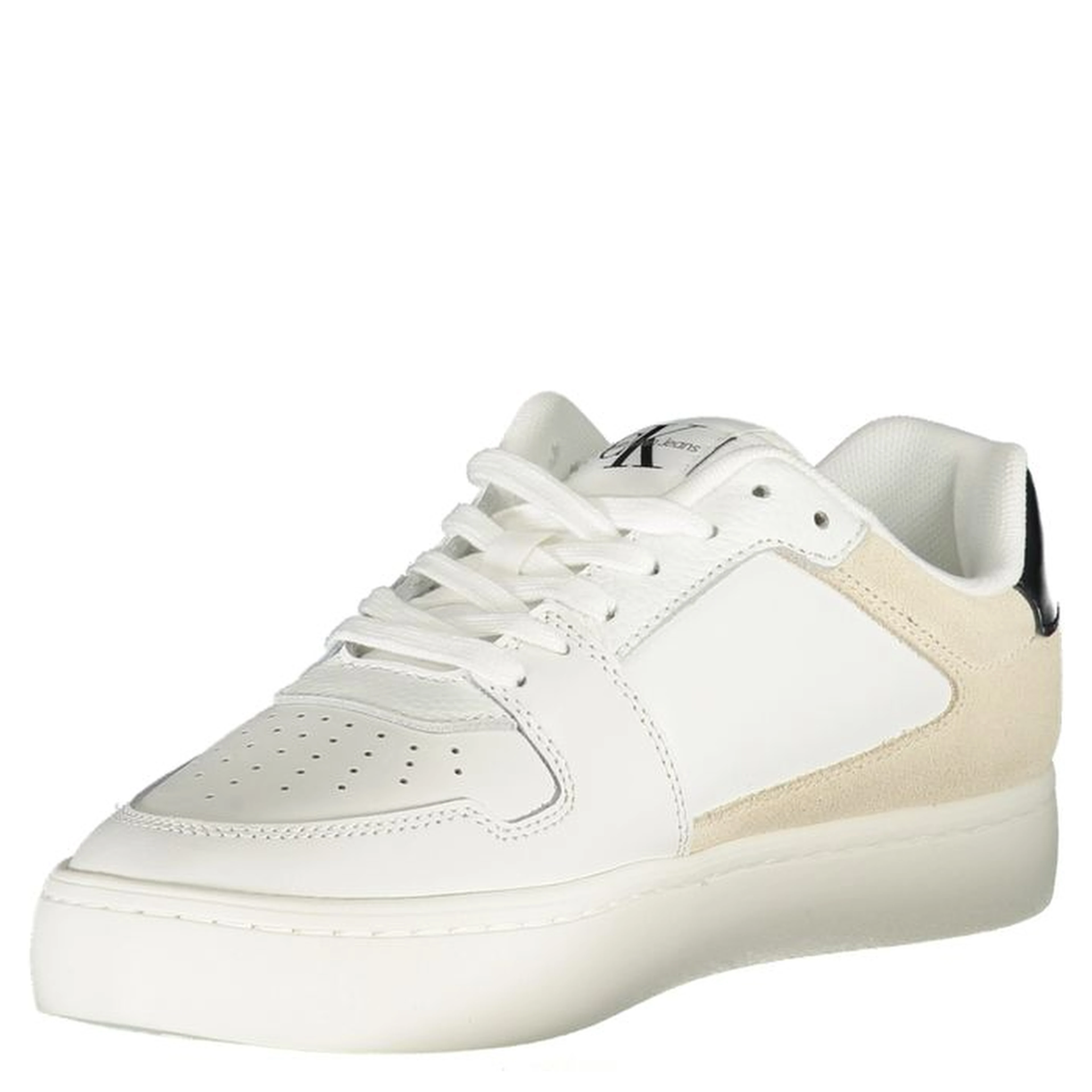 White Polyester Sneaker