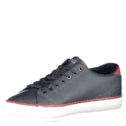 Blue Polyester Sneaker