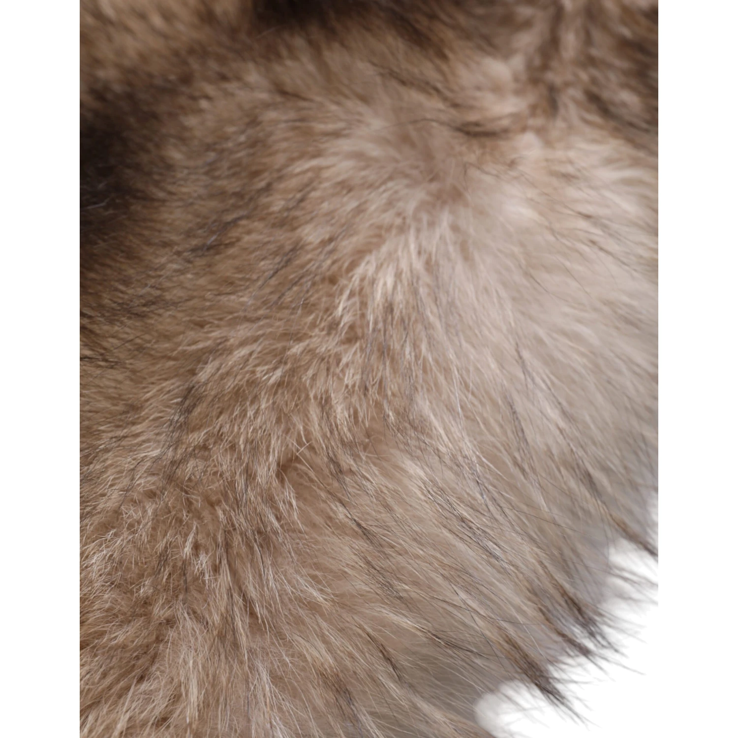 Brown Frost Fox Fur Neck Warmer Winter Scarf