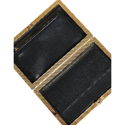 Blue Velvet Gold Frame Clutch Evening Party Purse Bag