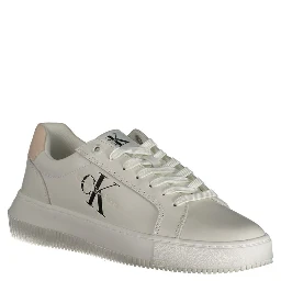 White Polyester Sneaker