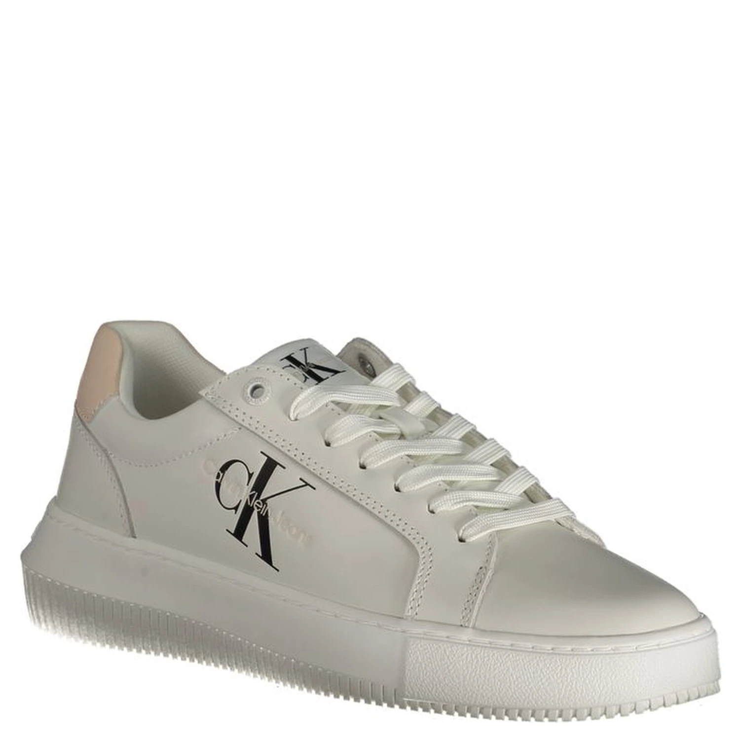 White Polyester Sneaker