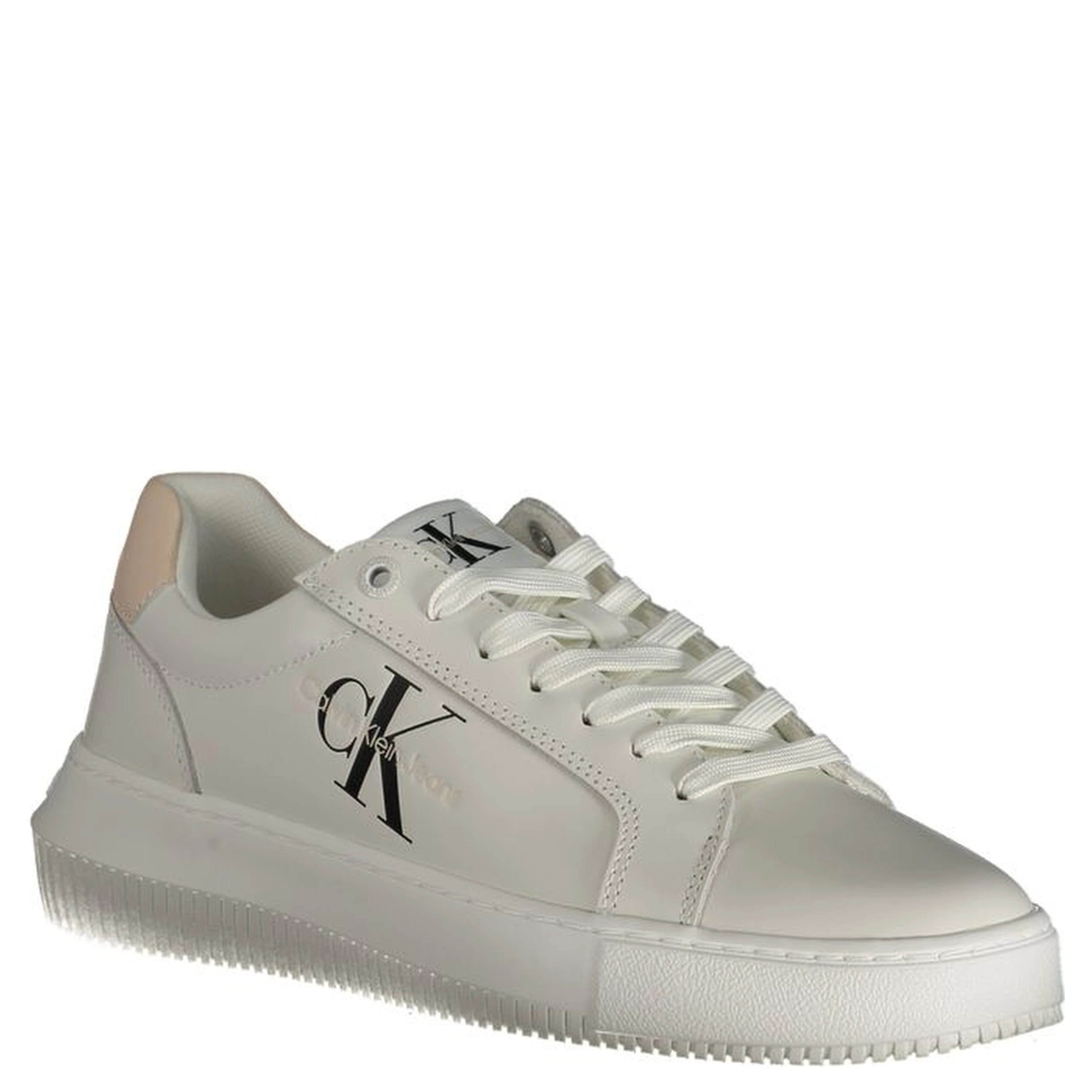 White Polyester Sneaker