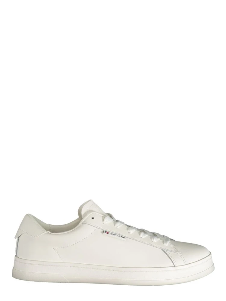 White Polyester Sneaker