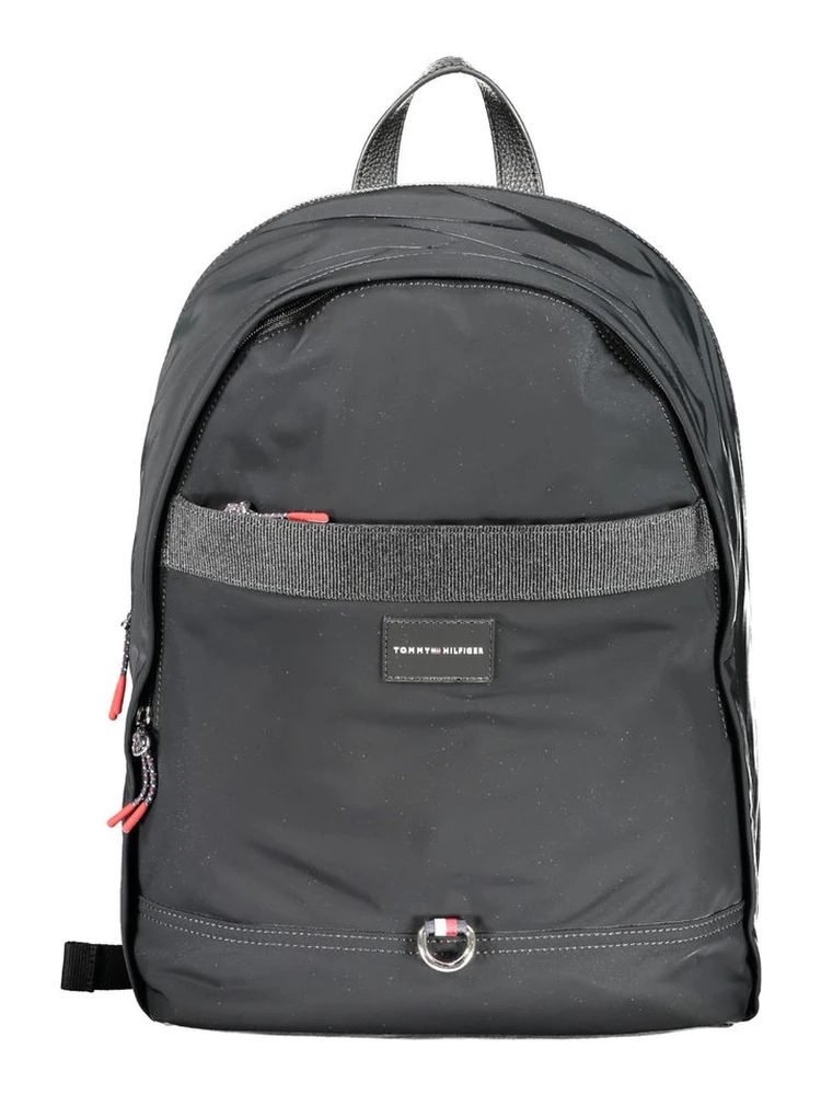 Black Polyester Backpack