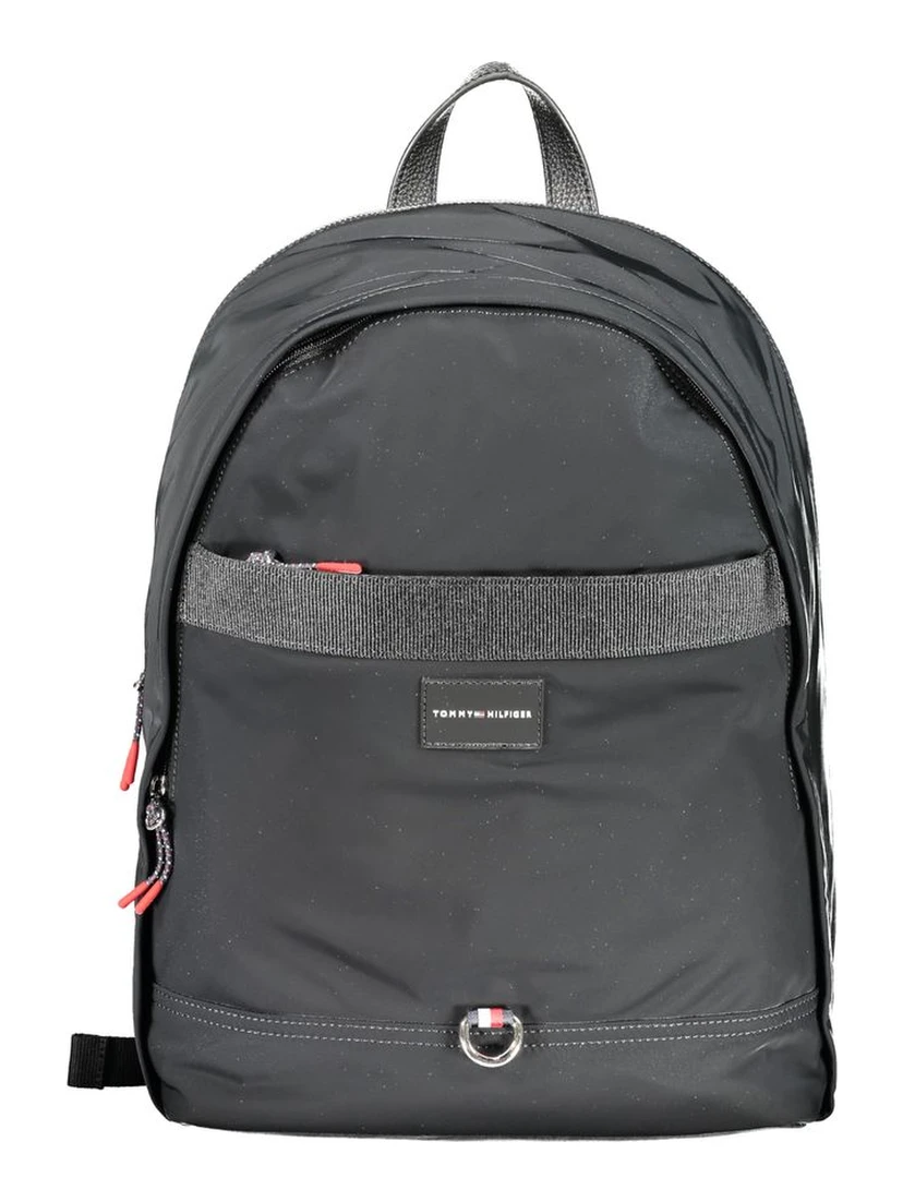Black Polyester Backpack