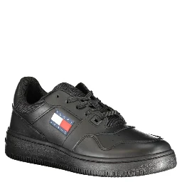 Black Polyester Sneaker