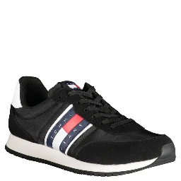 Black Polyester Sneaker